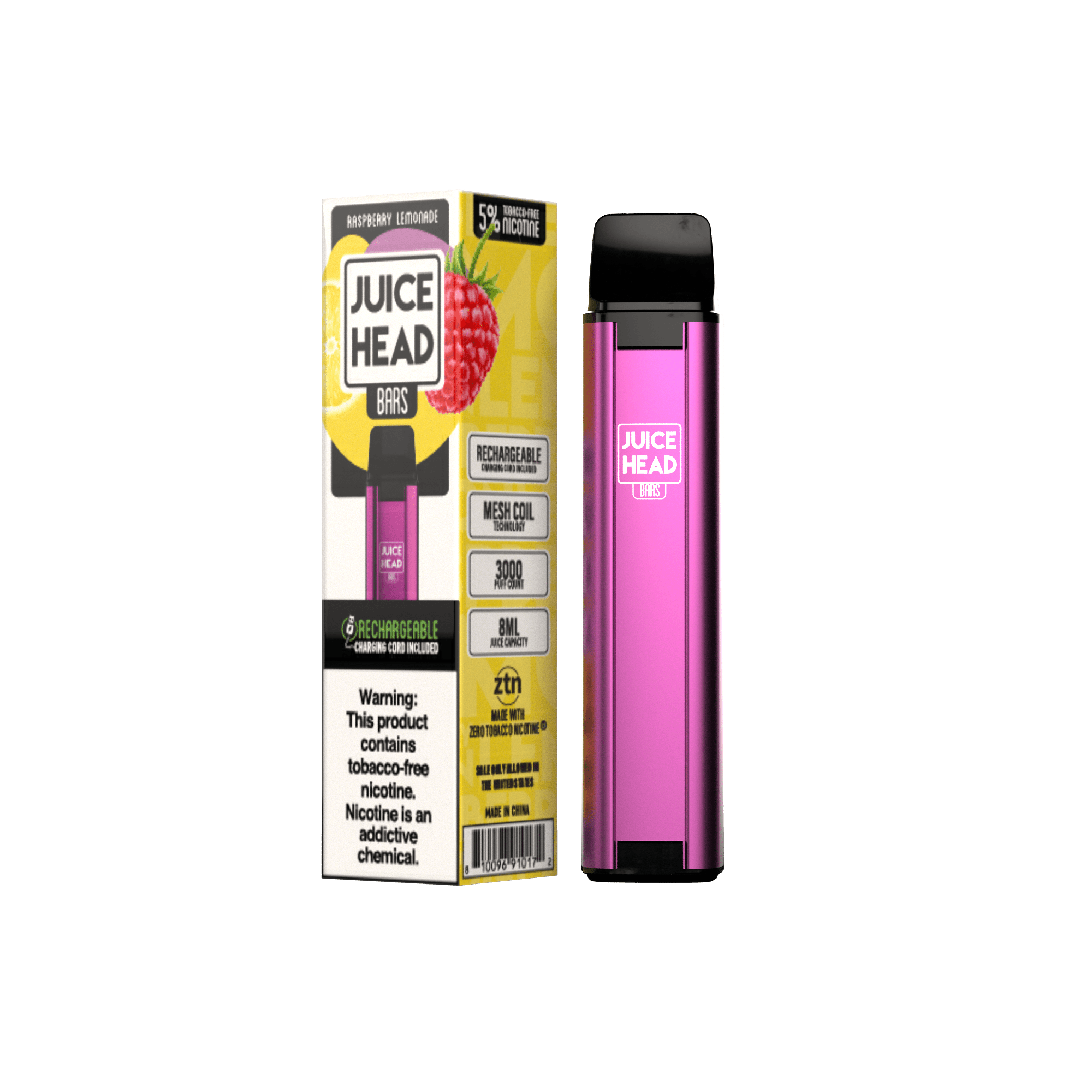 JUICE HEAD BARS Raspberry Lemonade