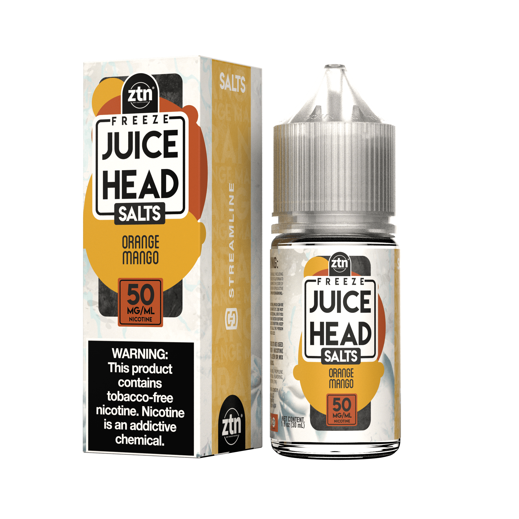 JUICE HEAD ZTN FREEZE SALTS - Orange Mango - Juice Head Freeze Salts | juice-head-eliquid.myshopify.com