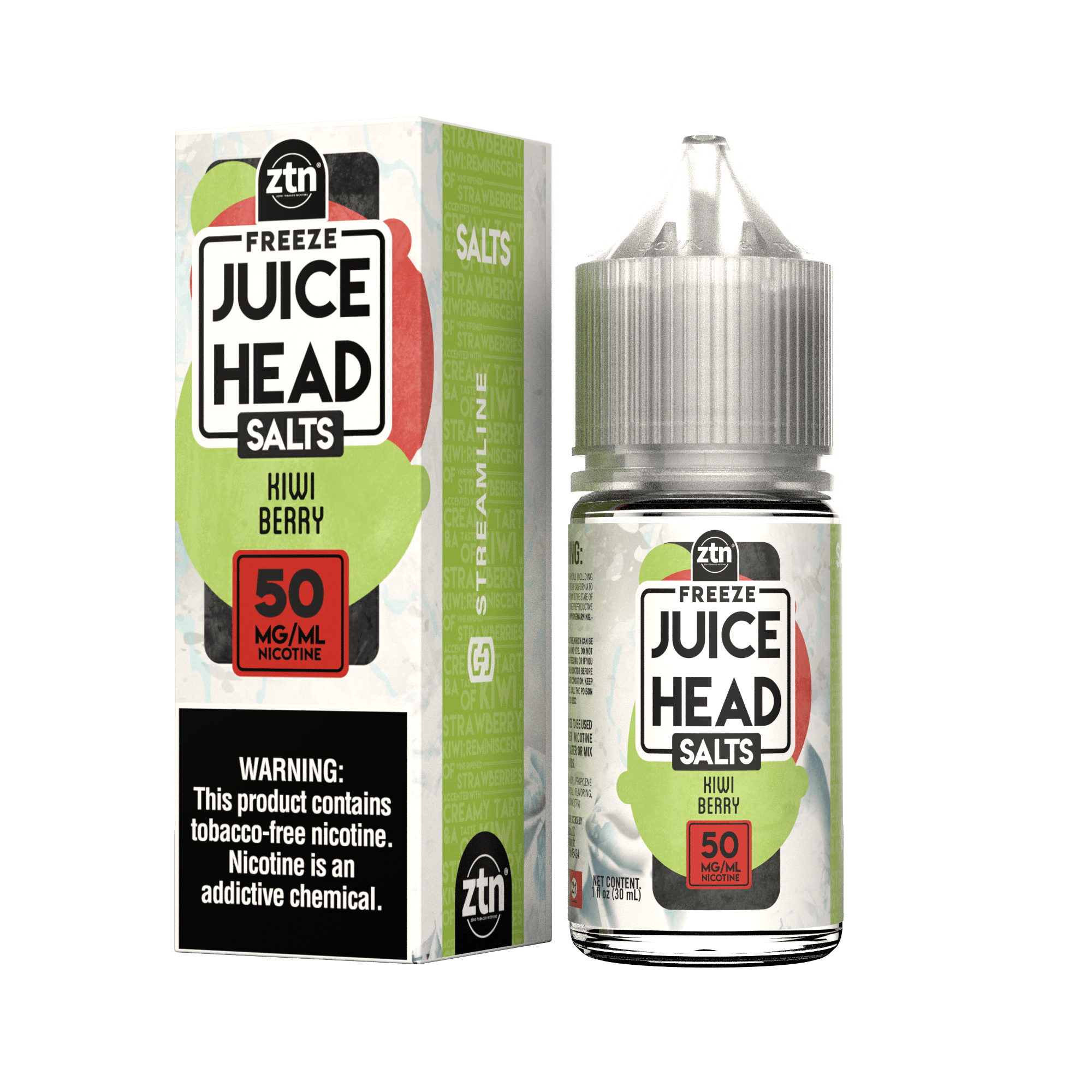 JUICE HEAD ZTN FREEZE SALTS - Kiwi Berry - Juice Head Freeze Salts | juice-head-eliquid.myshopify.com