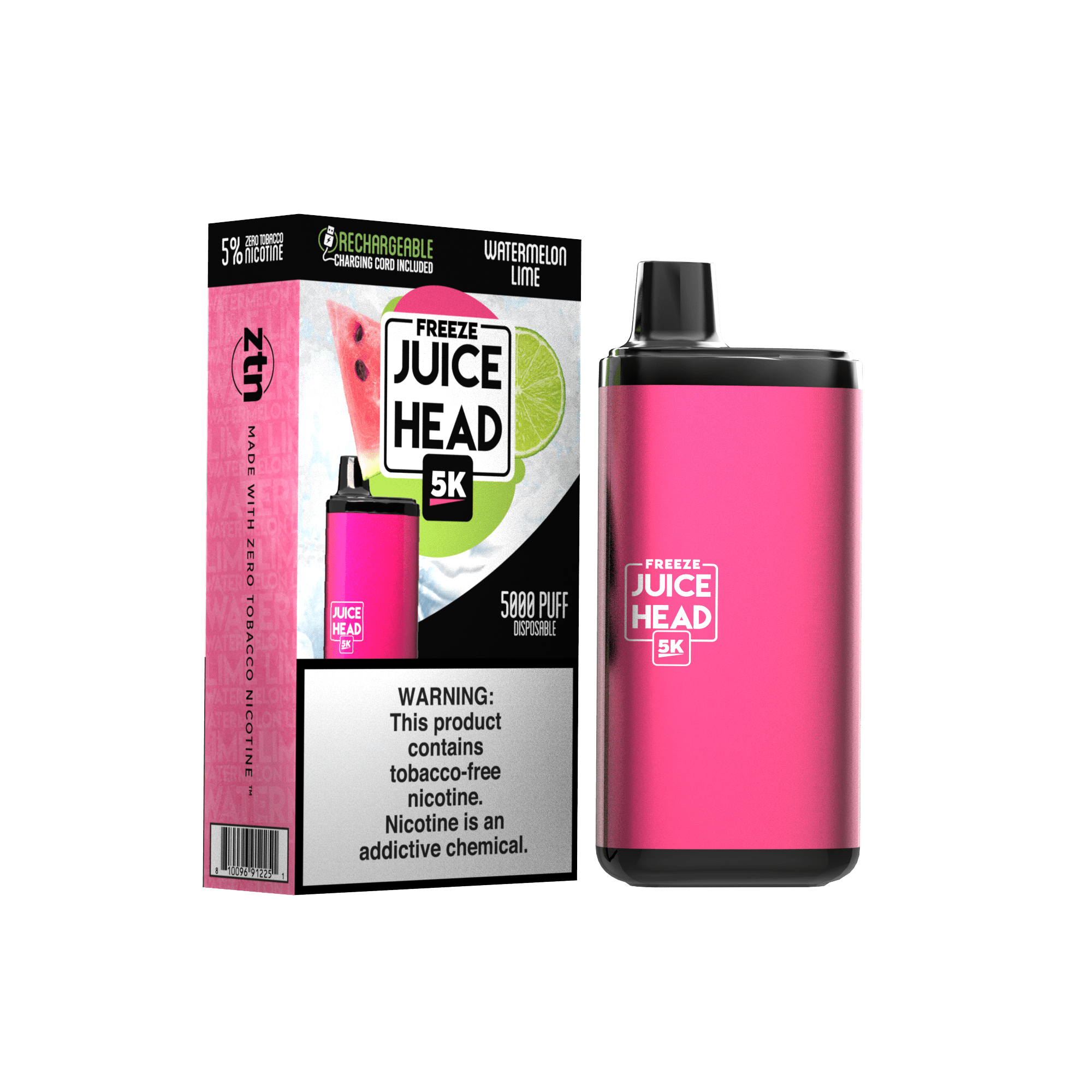 JUICE HEAD 5K - Watermelon Lime Freeze - 5K Disposables | juice-head-eliquid.myshopify.com