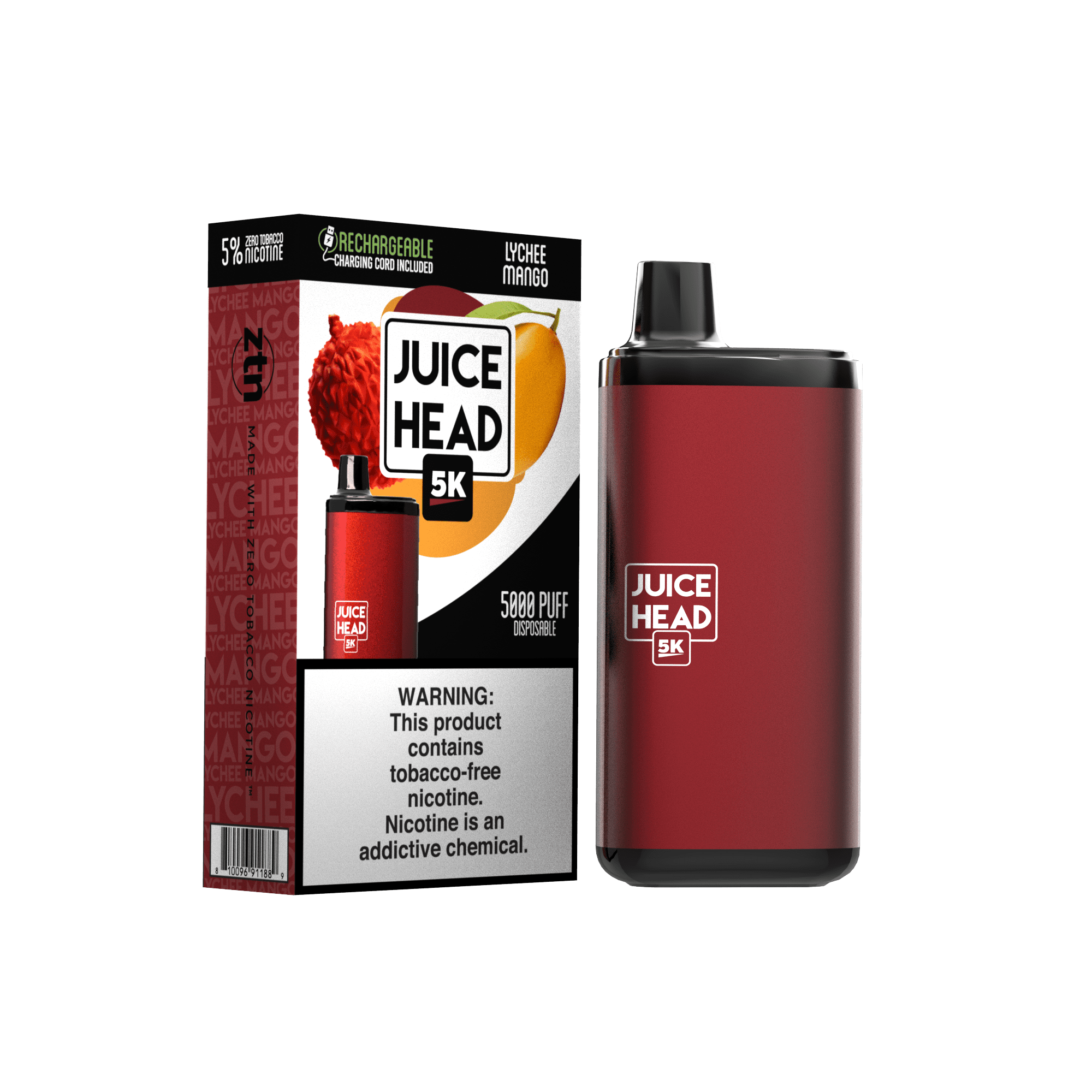 JUICE HEAD 5K - Lychee Mango - 5K Disposables | juice-head-eliquid.myshopify.com