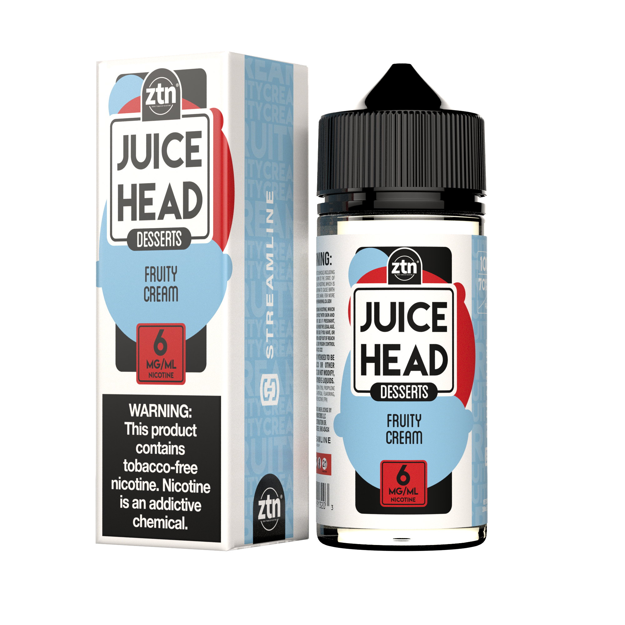 JUICE HEAD DESSERTS ZTN - Fruity Cream 100ML