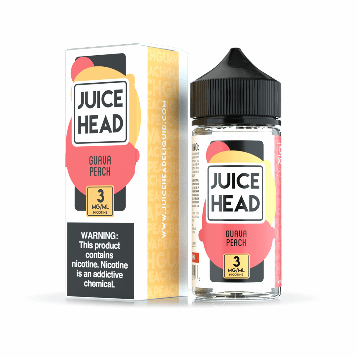 Juice Head - Guava Peach 100ML - 100ML | juice-head-eliquid.myshopify.com