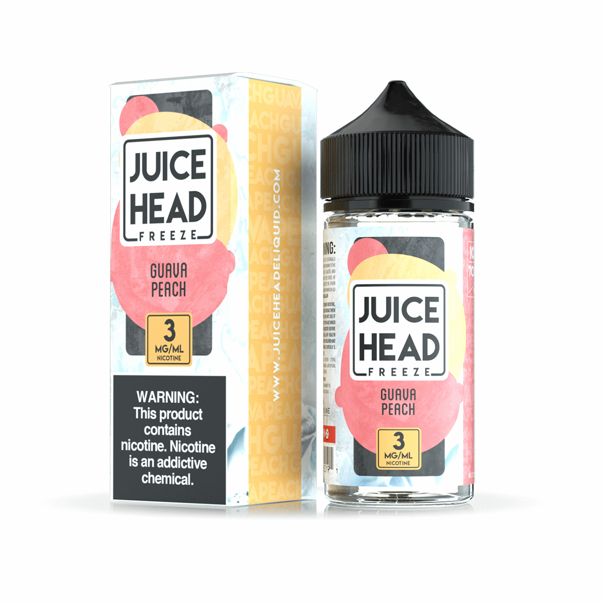 Juice Head Freeze - Guava Peach 100ML - 100ML | juice-head-eliquid.myshopify.com